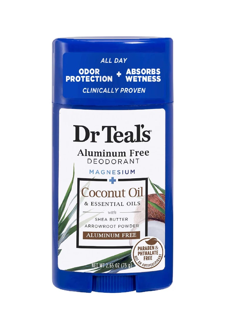 DR.TEAL'S DEO STICK COCONUT OIL 75G